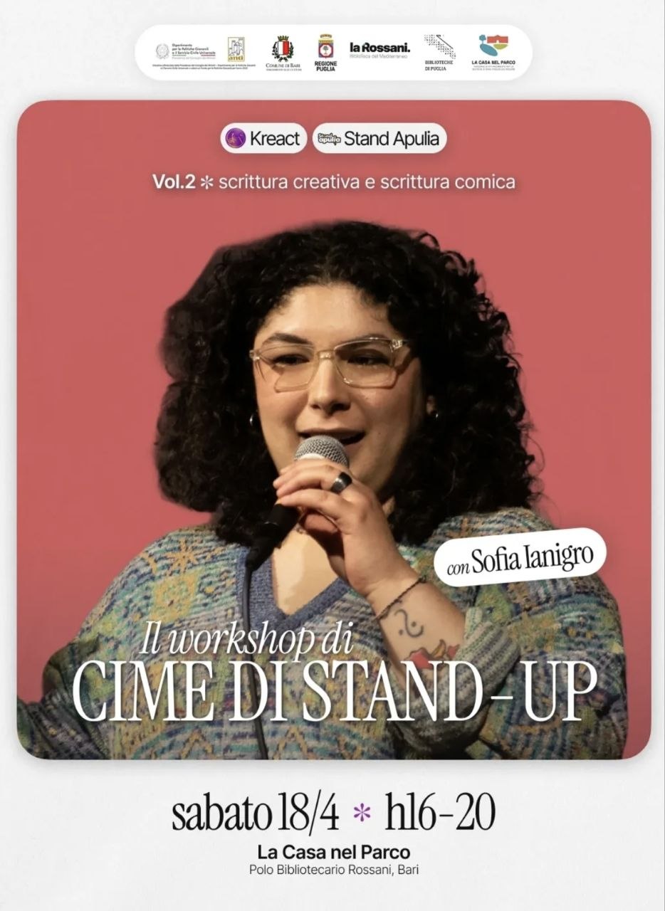Locandina di Il workshop di Cime di Stand-up vol.2: scrittura creativa e scrittura comica