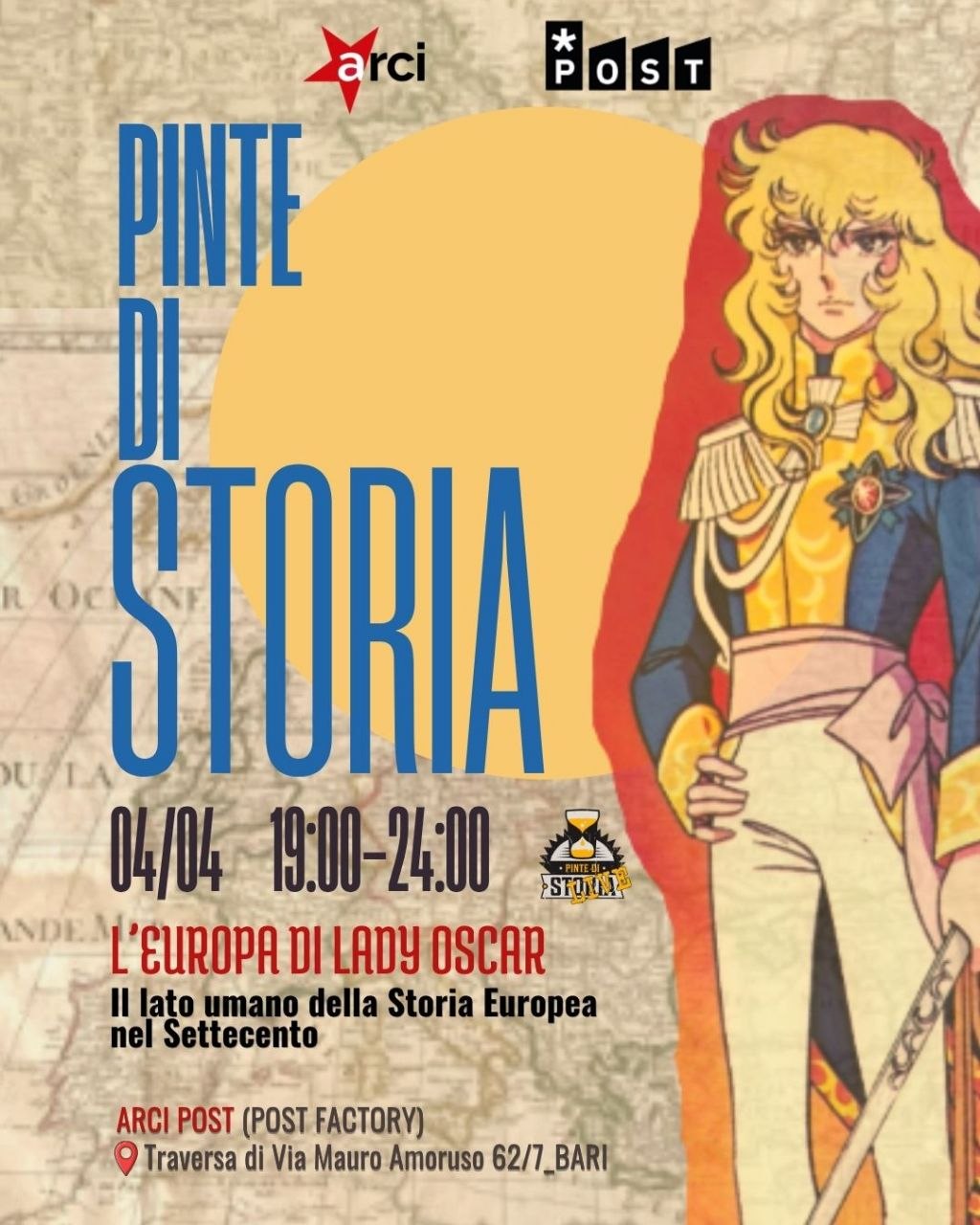 Locandina di Pinte di Storia: L'Europa di Lady Oscar