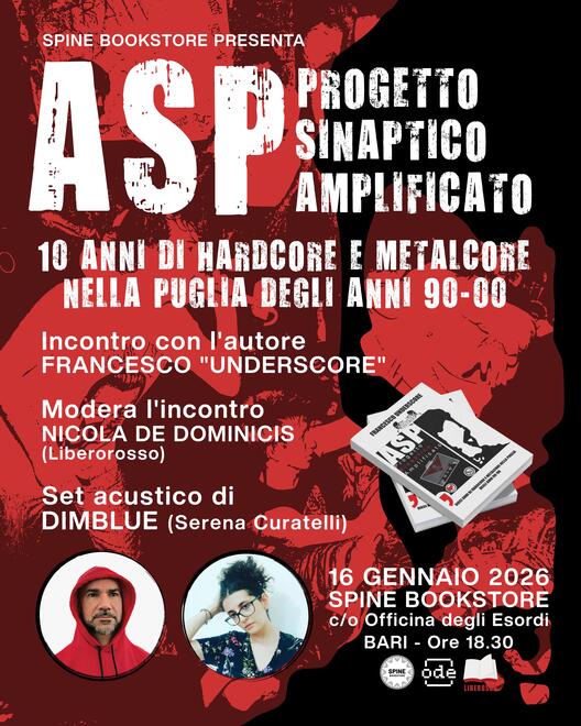 Locandina di A.S.P. - Progetto Sinaptico Amplificato: hardcore e metalcore nella Puglia degli anni 90-00