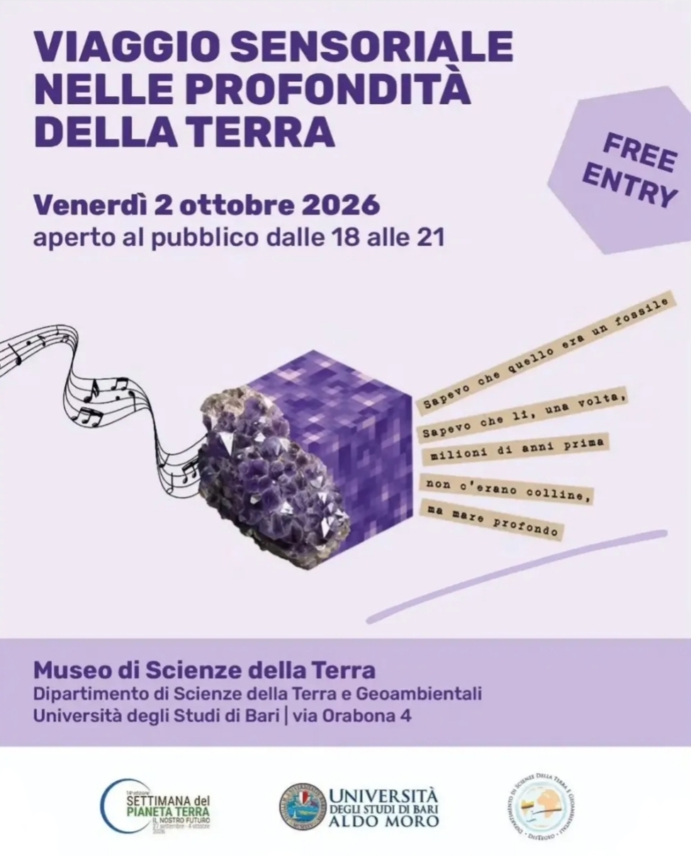 Locandina di Viaggio Sensoriale nelle Profondità della Terra