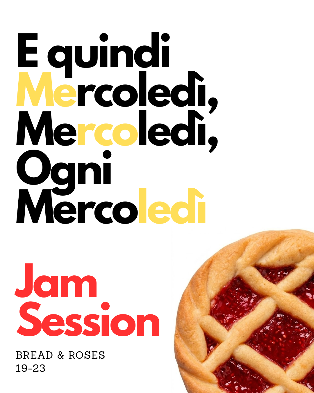 Locandina di Mercoledì Jam Session