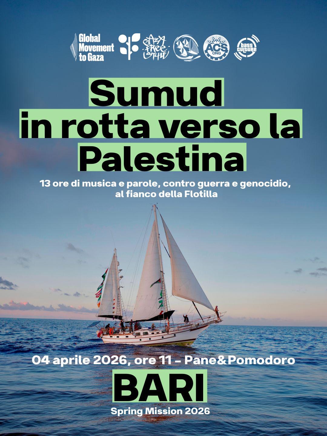 Locandina di SUMUD⛵️🇵🇸 IN ROTTA VERSO LA PALESTINA